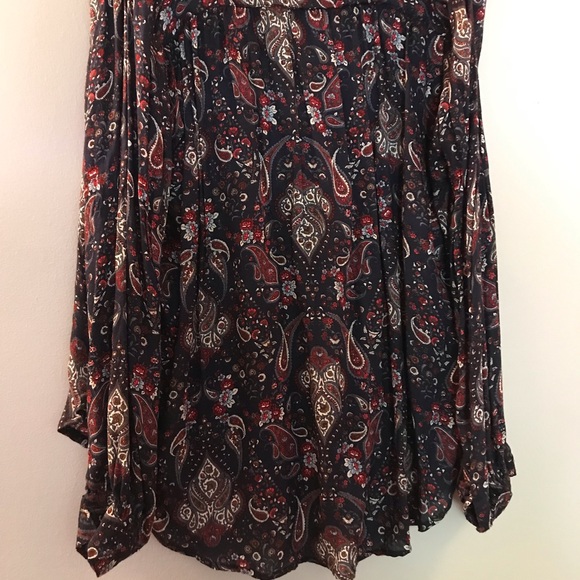 Navy paisley blouse - Picture 6 of 6